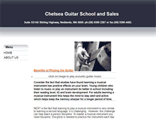 Tablet Screenshot of chelseaguitarschool.com.au